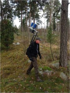 Forest laser scanning with a backpack