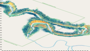 Laser scanning image of Pulmanki River by A. Kukko/FGI